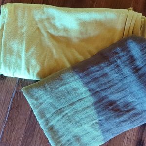 Pair of greens. Two Scarves for the Price of One!